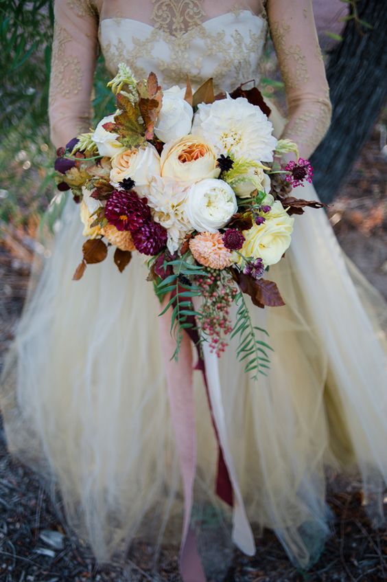 21 fall bouquets for an autumn bride