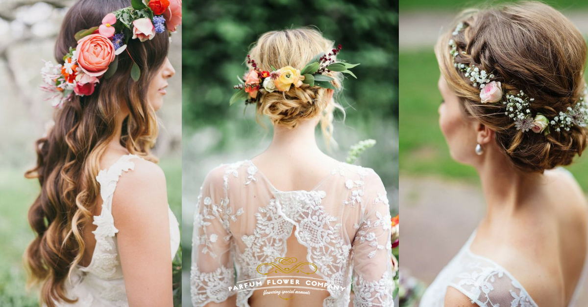 wedding hairstyles with flowers 